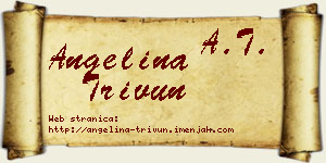 Angelina Trivun vizit kartica